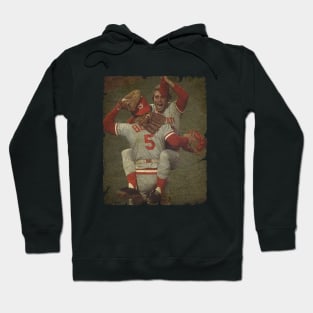 Will McEnaney and Johnny Bench - 1975 WS Hoodie